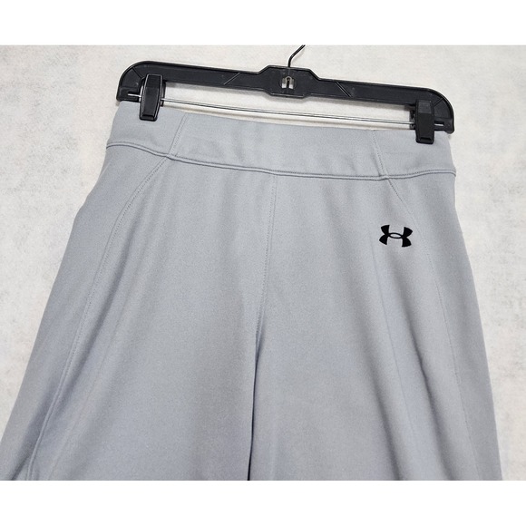 Under Armour Softball Pants Womans Sz S New Vanish Beltless 3/4 Kickers Gray - Picture 2 of 8
